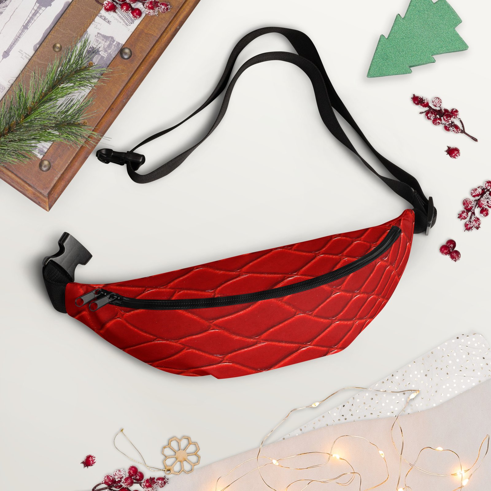 all-over-print-fanny-pack-white-front-2-6874ee8ad5845.jpg Red crossbody bag - Image 7