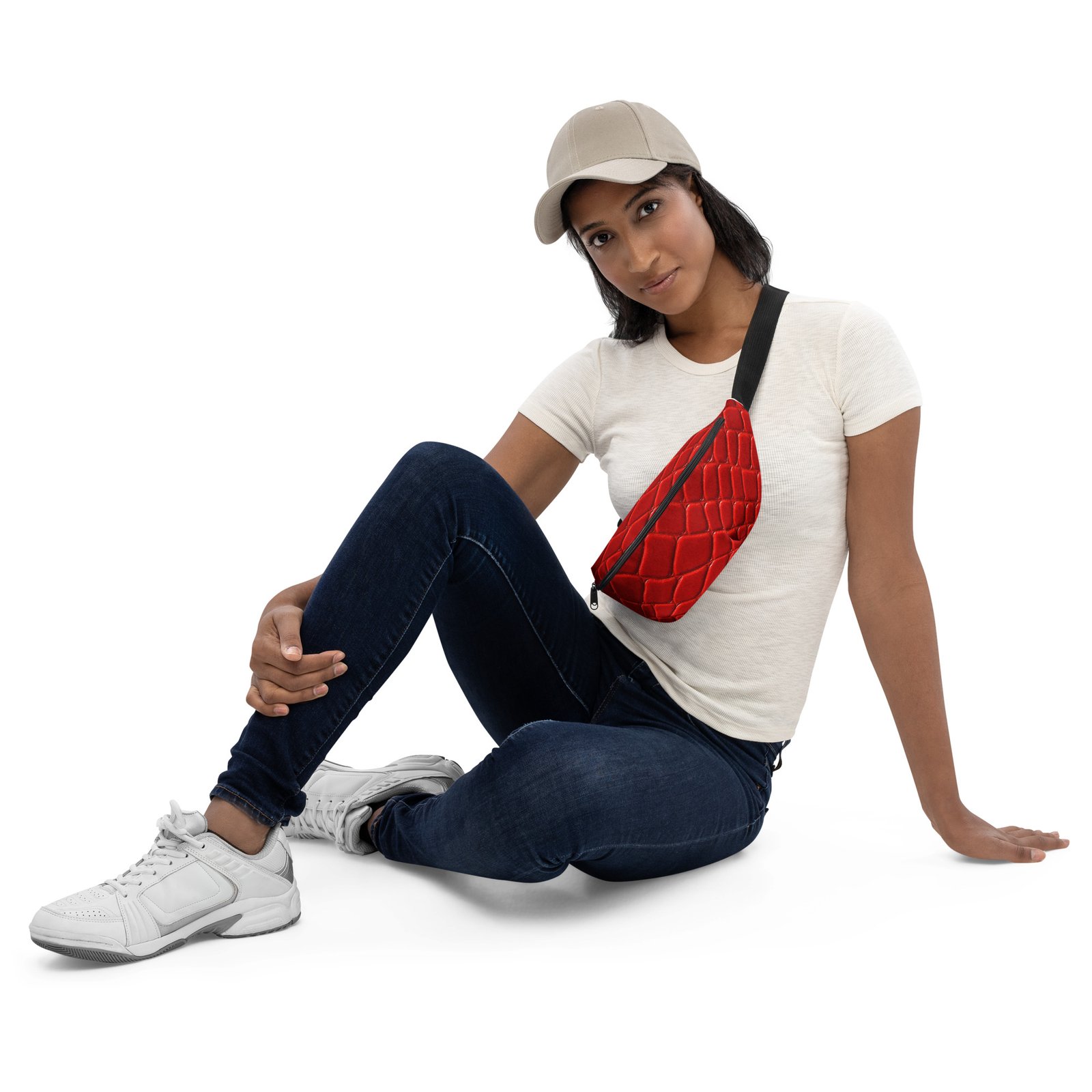 all-over-print-fanny-pack-white-front-6874ee8ad5992.jpg Red crossbody bag - Image 8