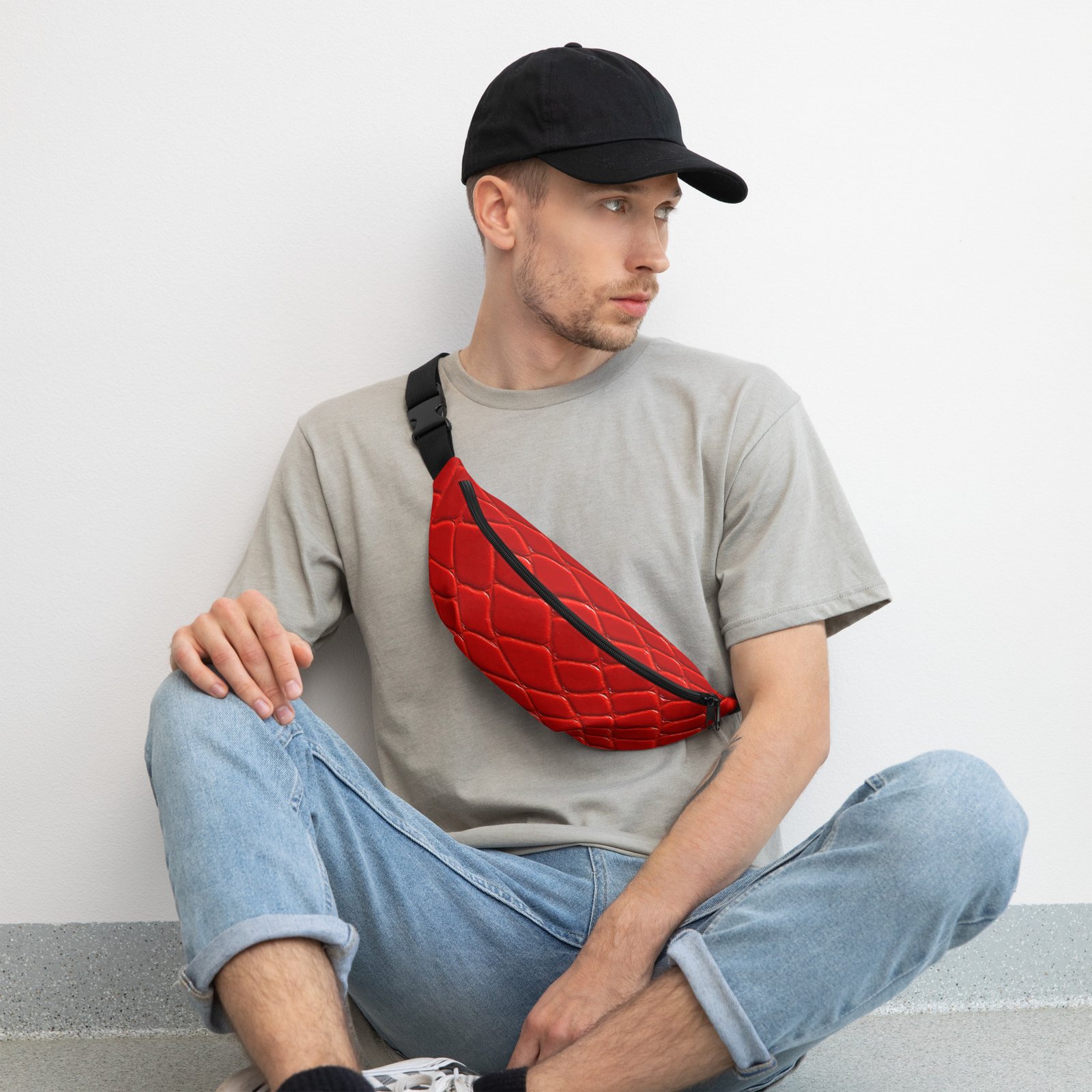 all-over-print-fanny-pack-white-front-6874ee8ad5d80.jpg Red crossbody bag - Image 11