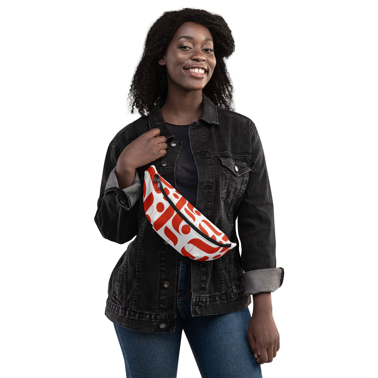 all-over-print-fanny-pack-white-front-6874f0d326d3c.jpg Colourful Water Resistant Crossbody Bag - Image 10