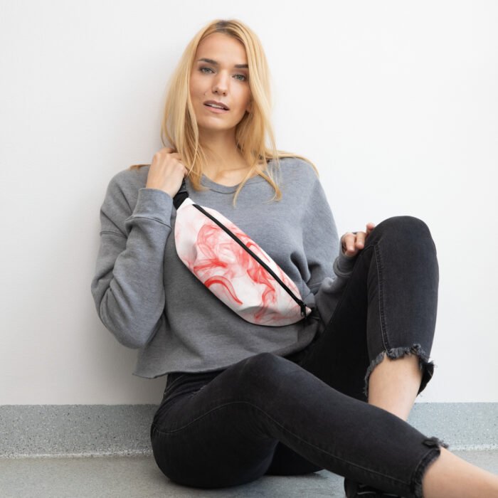 Fanny Pack - White and Red Smoke - Image 11