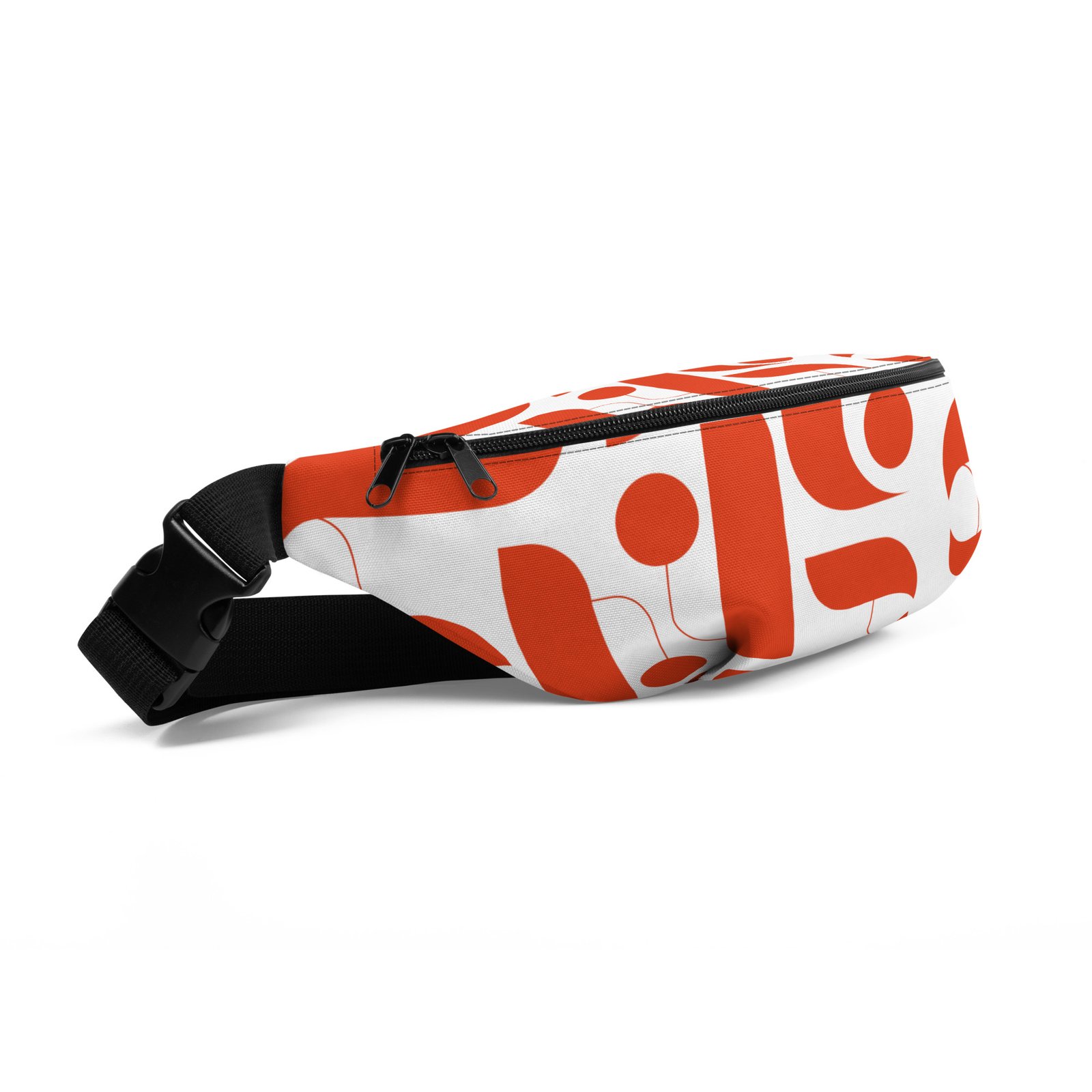 all-over-print-fanny-pack-white-front-left-6874f0d32713a.jpg Colourful Water Resistant Crossbody Bag - Image 16
