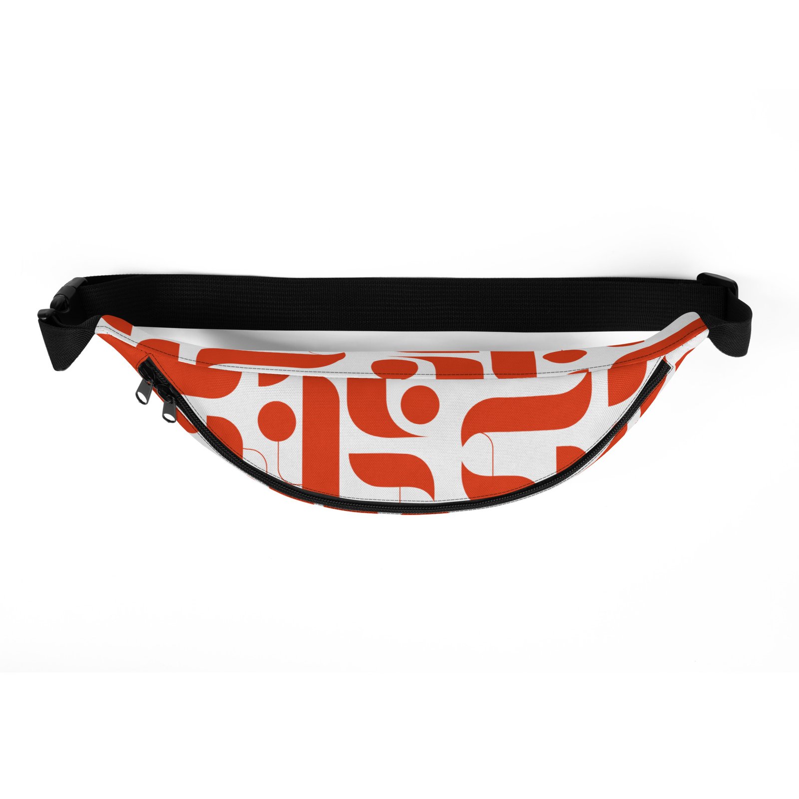 all-over-print-fanny-pack-white-top-6874f0d326790.jpg Colourful Water Resistant Crossbody Bag - Image 2