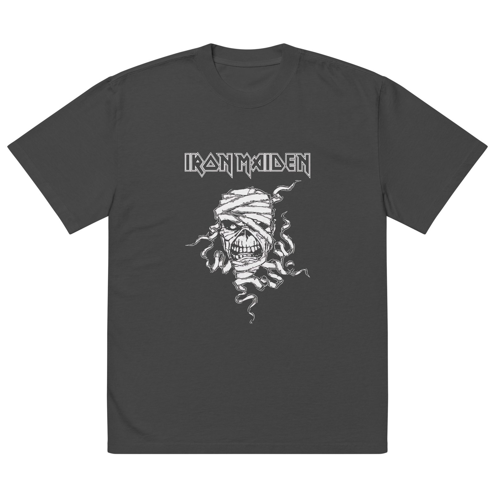 oversized-faded-t-shirt-faded-black-front-6875103726069.jpg Iron Maiden T-shirt – Oversized Vintage Style for True Heavy Metal Fans - Image 6