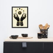 Framed photo paper poster