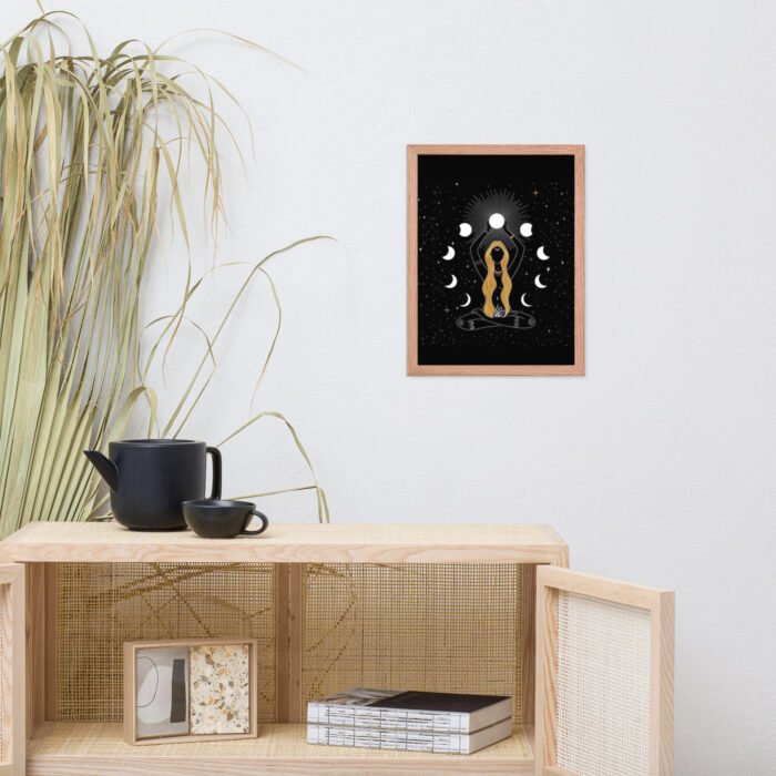 Zodiac and Stars Framed Wall Art Poster for Living Room - Image 2