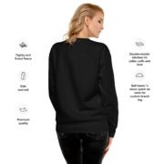 Iron Maiden Sweatshirt - Unisex Premium Black - Image 5