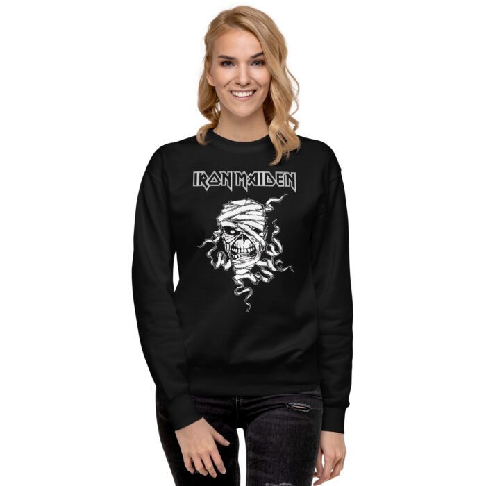 Iron Maiden Sweatshirt - Unisex Premium Black - Image 13