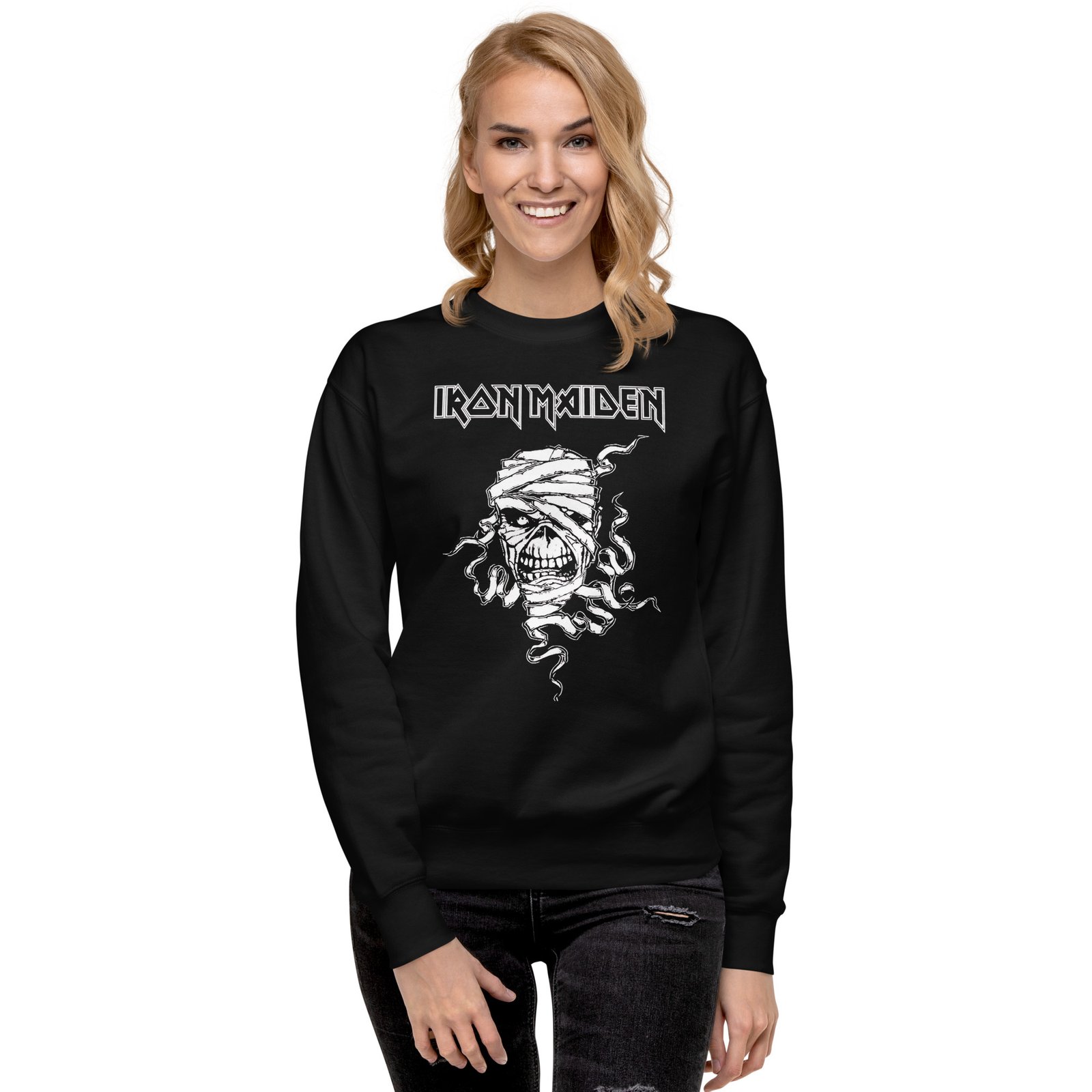 unisex-premium-sweatshirt-black-front-2-6874f3a5c7c64.jpg Iron Maiden Sweatshirt - Unisex Premium Black - Image 13