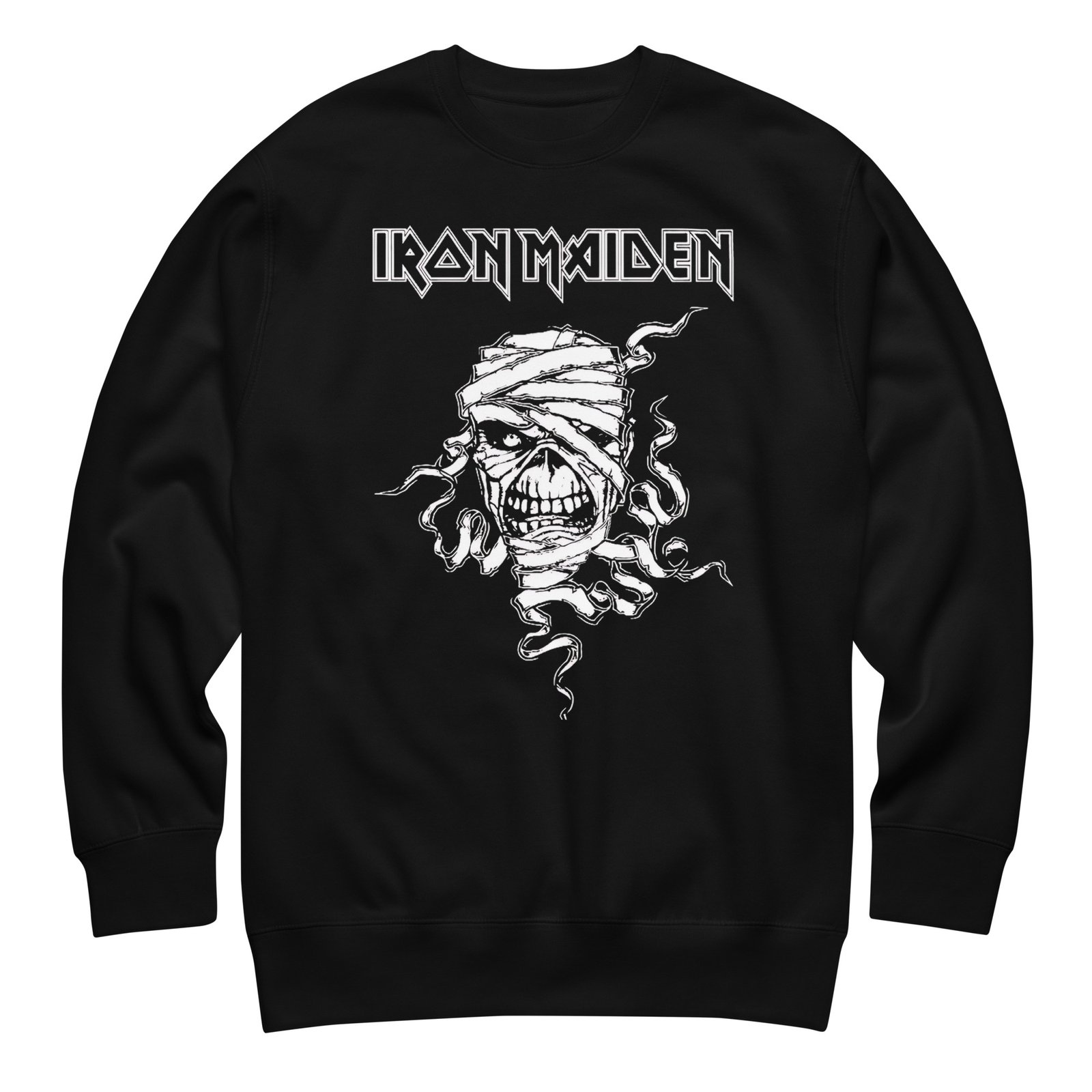unisex-premium-sweatshirt-black-front-6874f3a5c2b0f.jpg Iron Maiden Sweatshirt - Unisex Premium Black - Image 2