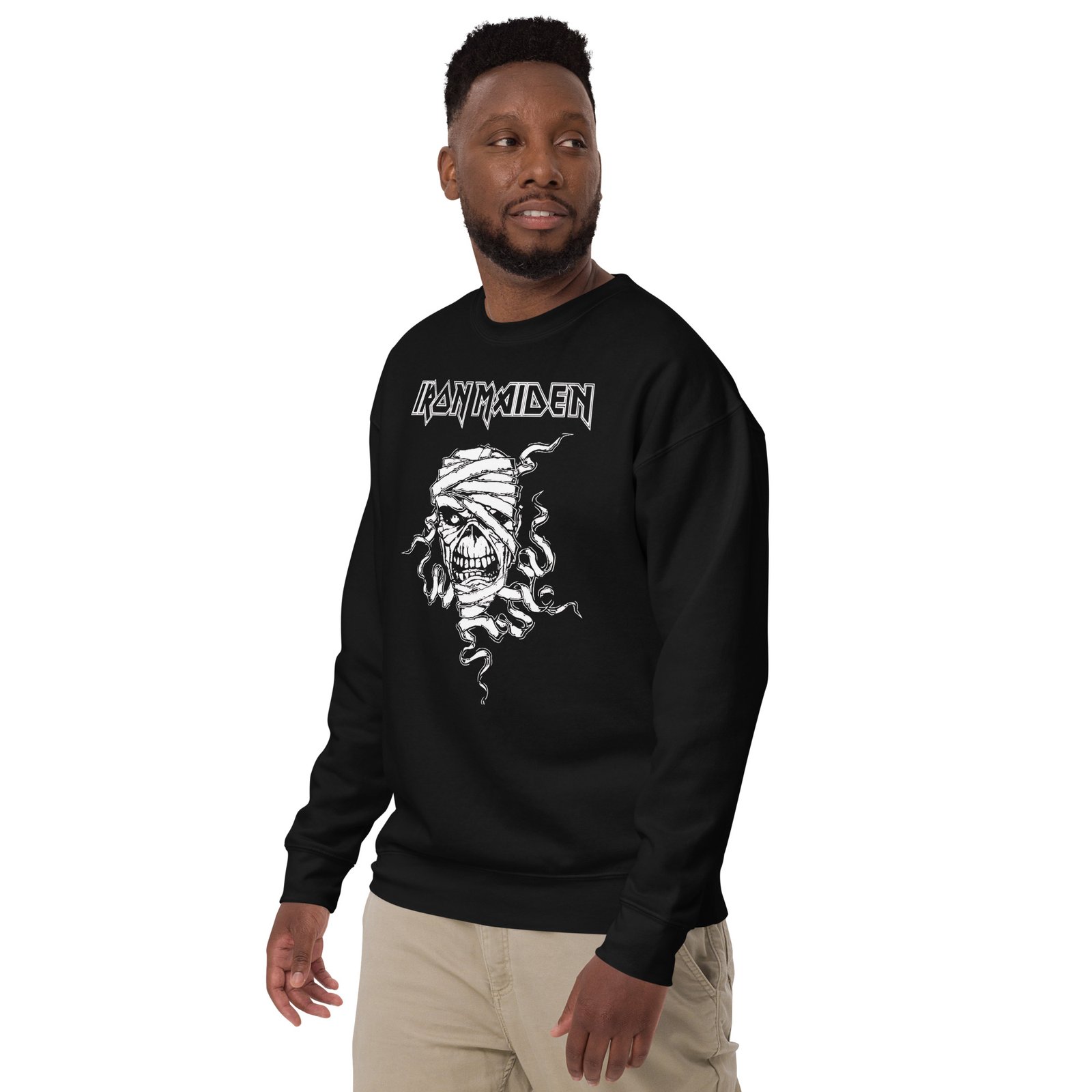 unisex-premium-sweatshirt-black-left-front-6874f3a5c872e.jpg Iron Maiden Sweatshirt - Unisex Premium Black - Image 15