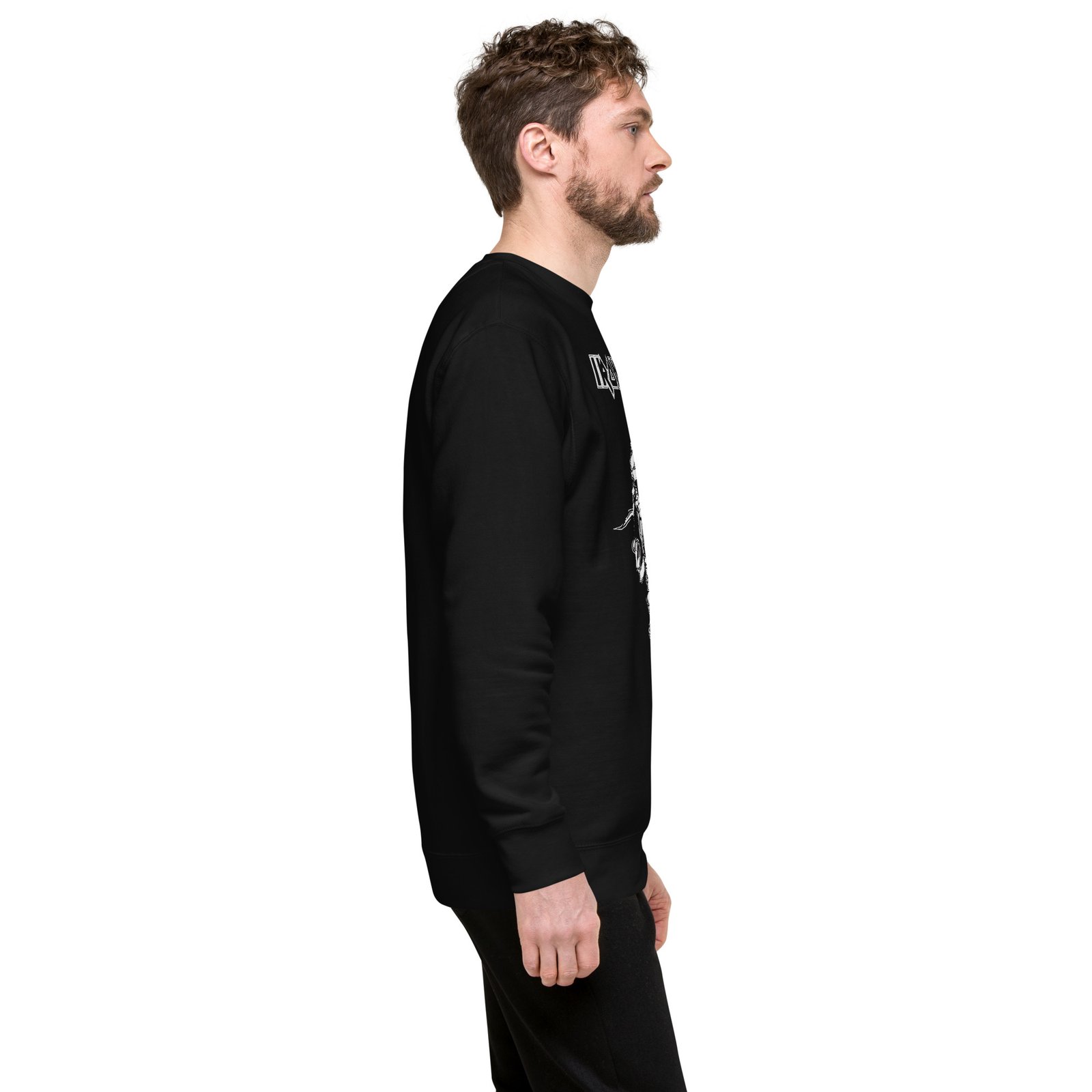 unisex-premium-sweatshirt-black-right-6874f3a5c5970.jpg Iron Maiden Sweatshirt - Unisex Premium Black - Image 7