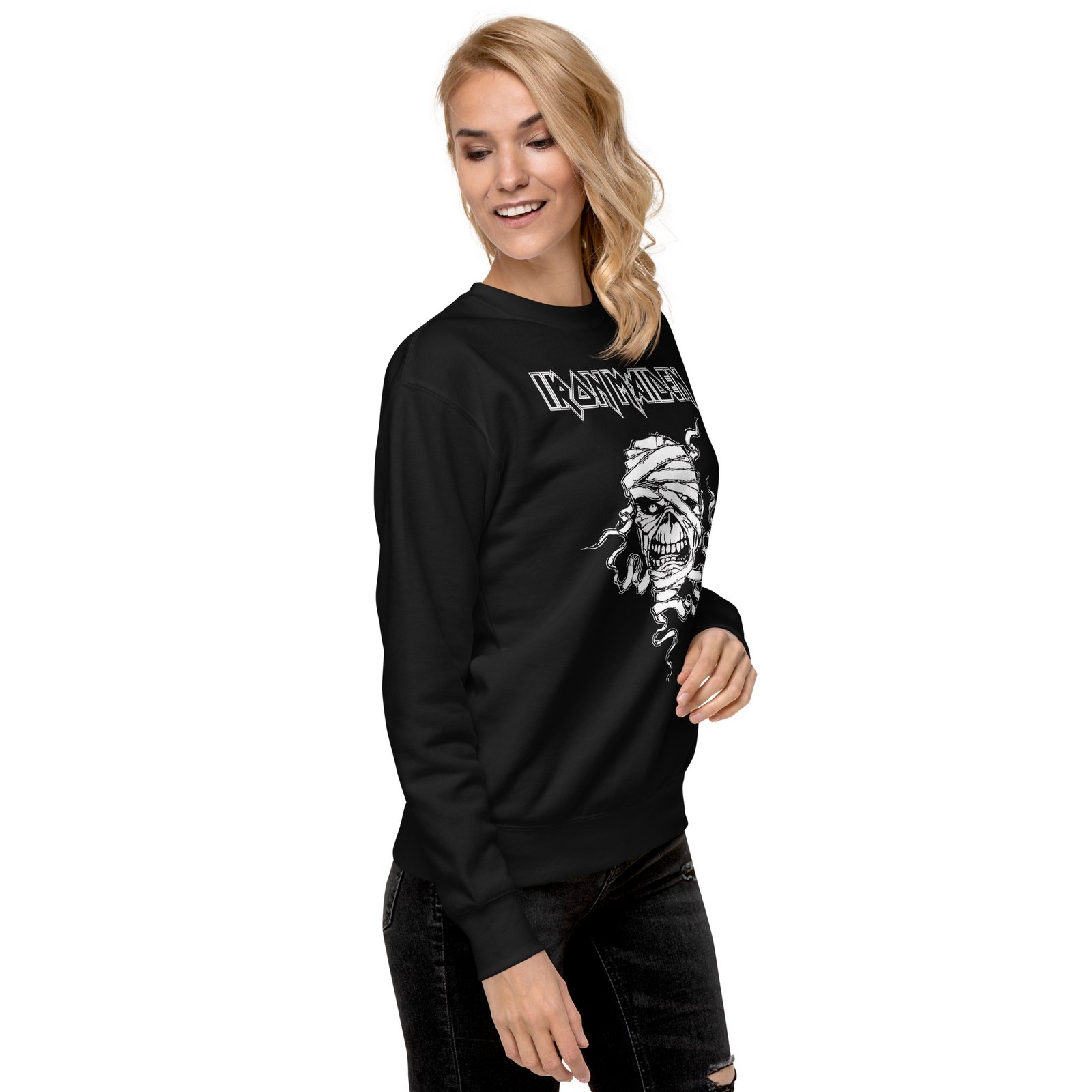 unisex-premium-sweatshirt-black-right-front-6874f3a5c716b.jpg Iron Maiden Sweatshirt - Unisex Premium Black - Image 11