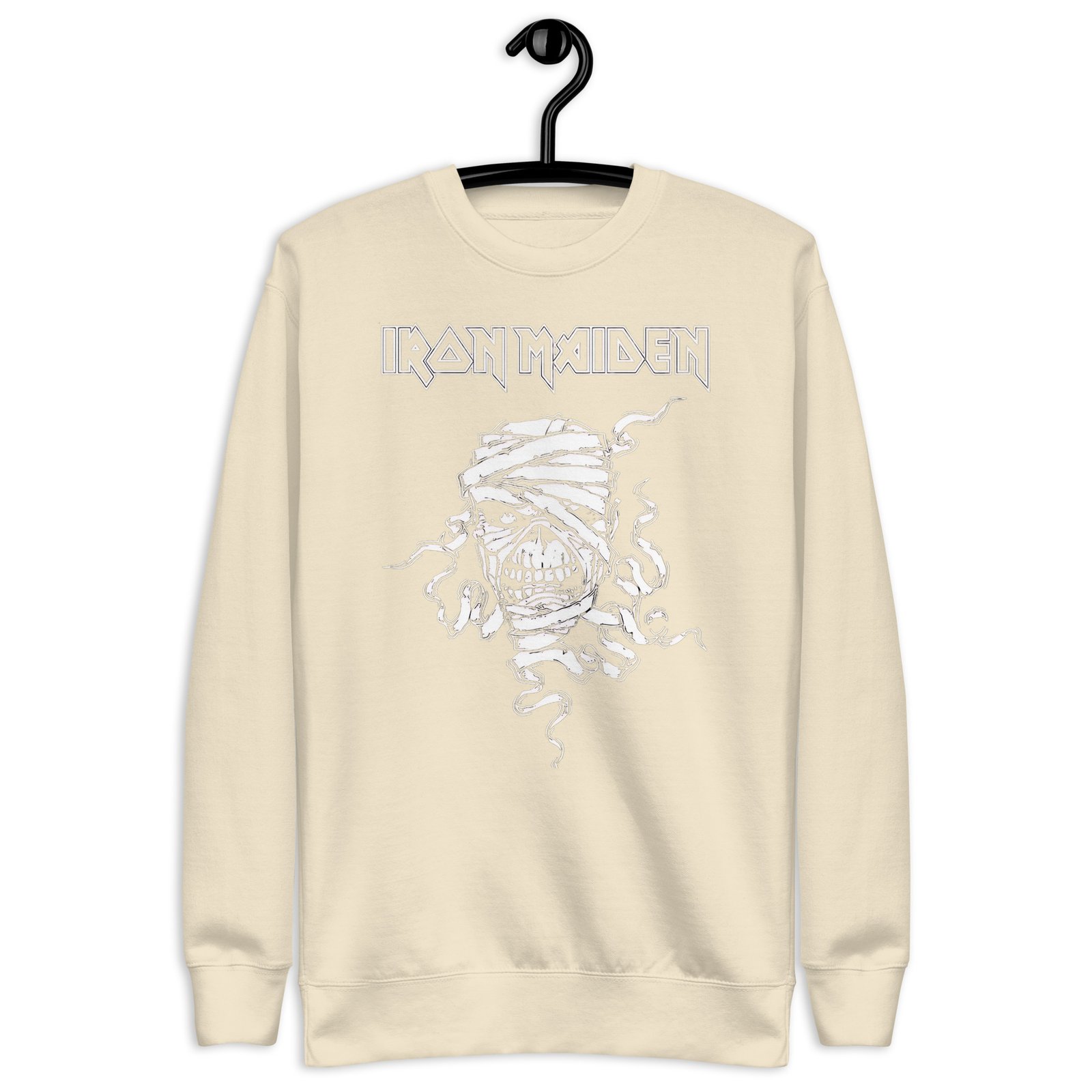 unisex-premium-sweatshirt-bone-front-6874f3a626677.jpg Iron Maiden Sweatshirt - Unisex Premium Black - Image 39