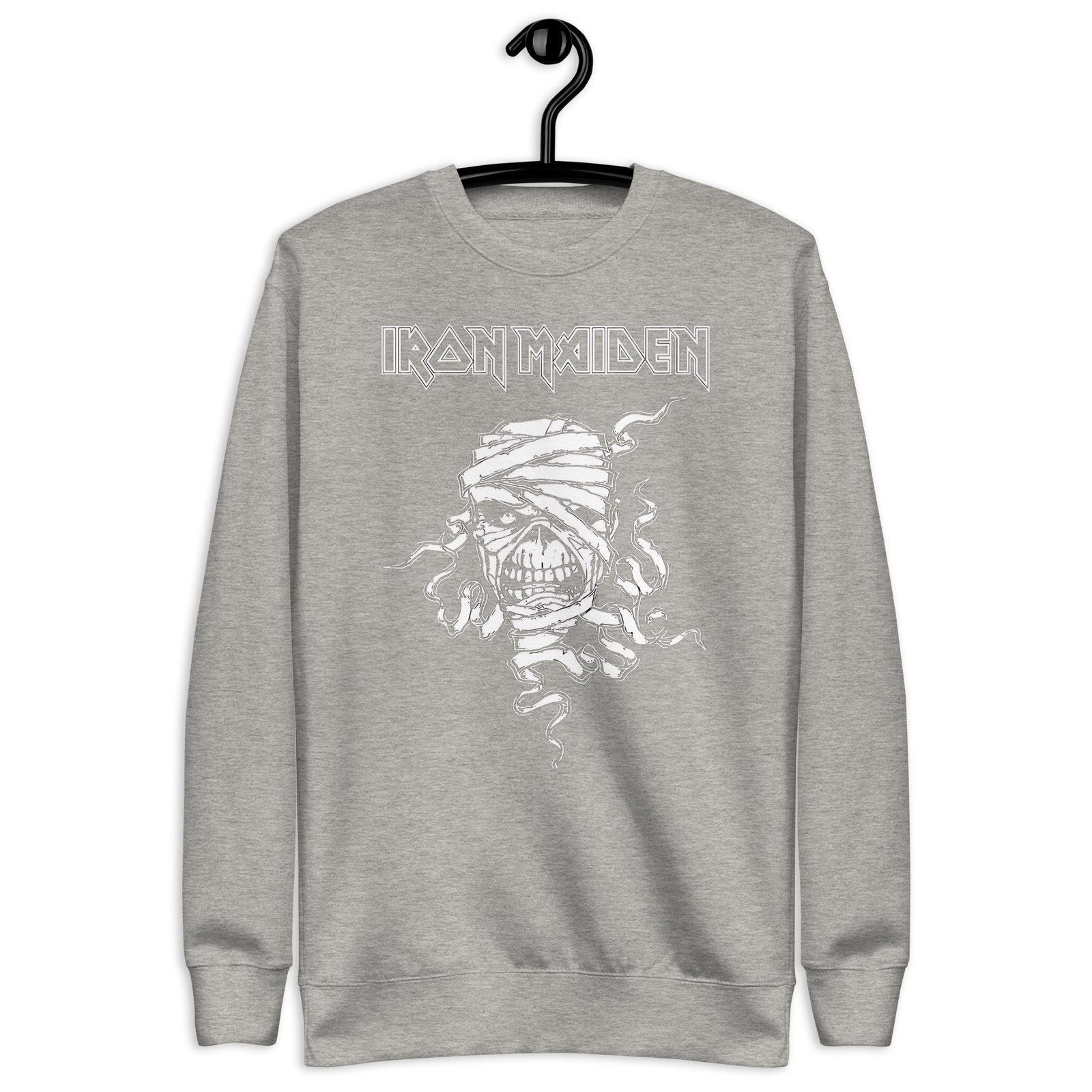 unisex-premium-sweatshirt-carbon-grey-front-6874f3a613db5.jpg Iron Maiden Sweatshirt - Unisex Premium Black - Image 37